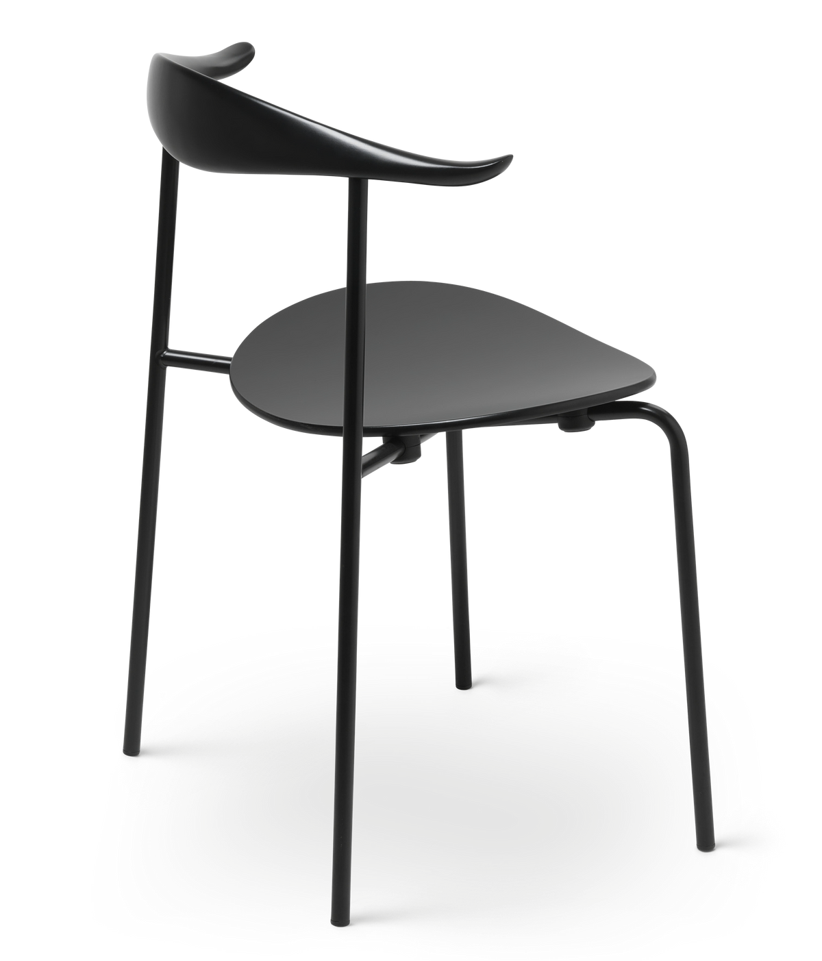 Sedia CH88 Carl Hansen & Søn di design premium in legno nero e acciaio, stile moderno ed elegante, arredo di lusso