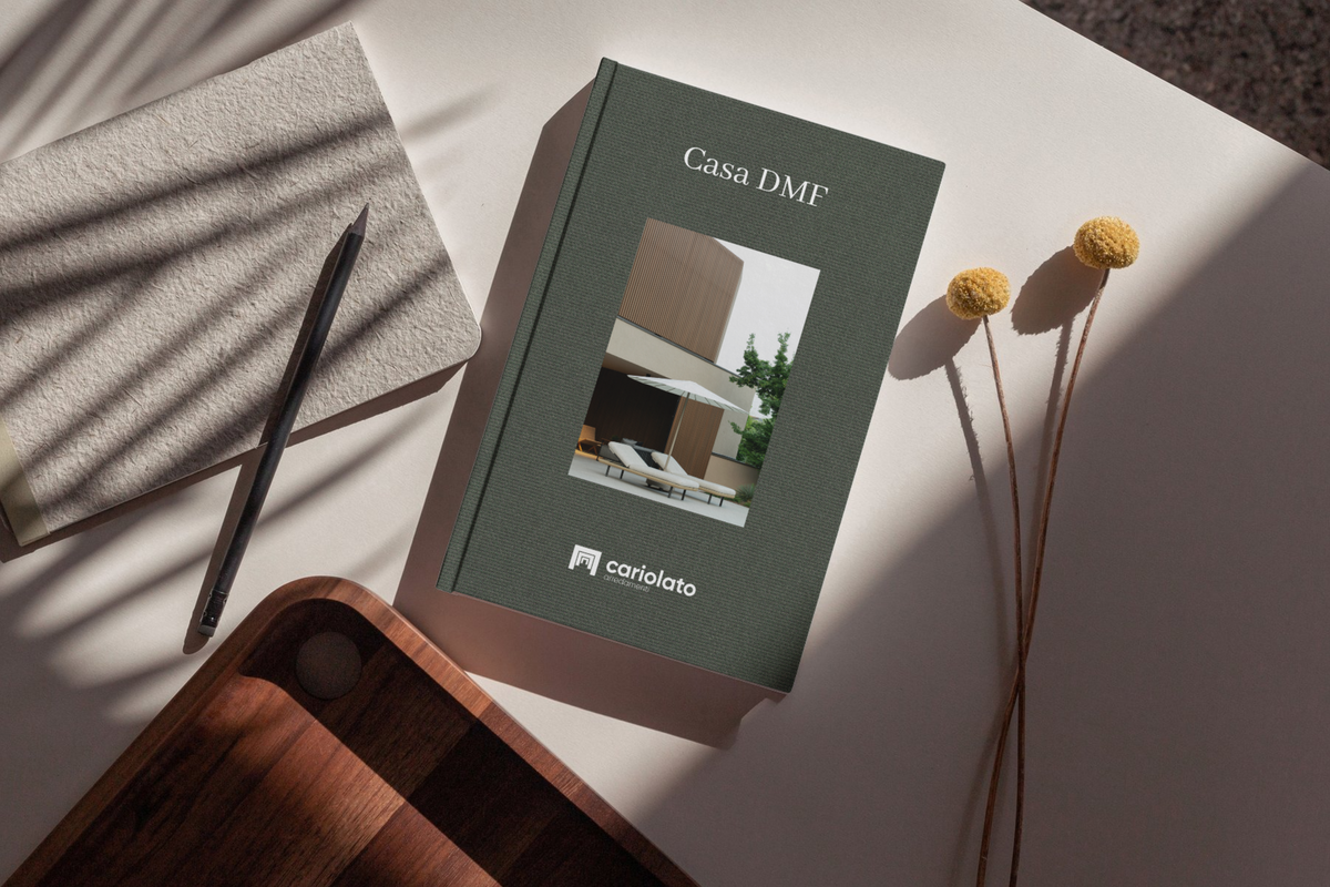 Magazine editoriale dedicato al progetto Casa DMF, Cariolato Arredamenti